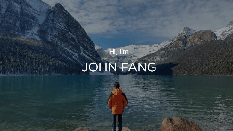 JOHN FANG的個人網站 JOHN FANG的個人網站